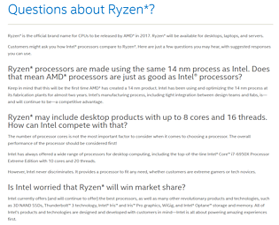 Intel "Questions about Ryzen?"